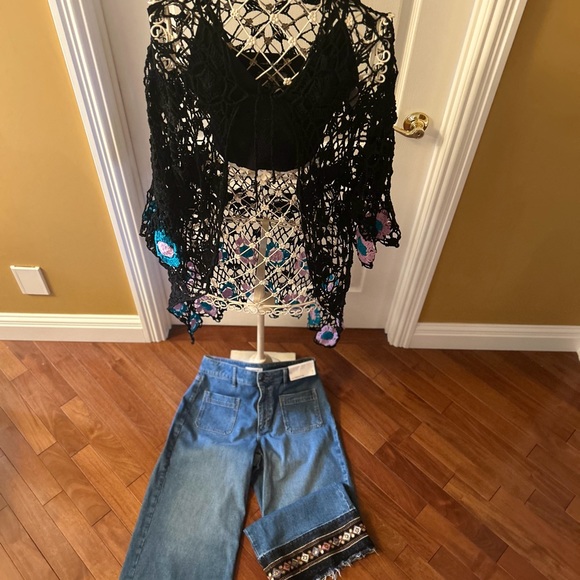 crocheted jacket from DEE DEE collection medium or large size - Picture 3 of 16